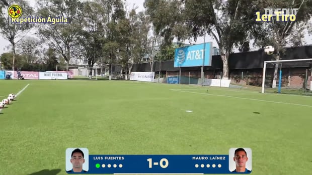 Luis Fuentes vs Mauro Lainez crossbar challenge